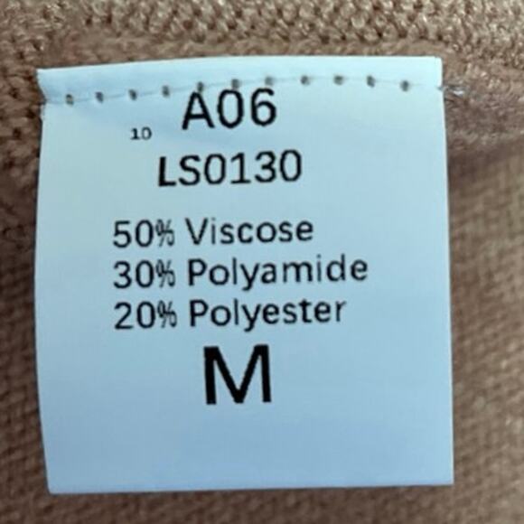 NEW Lillusory Brown Knit Long Sleeve Gold Button Down Cardigan Sweaters Top M - Picture 6 of 6